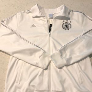 Adidas white sports jacket
